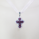 Small Cross - Trina-Violet Organza - 1